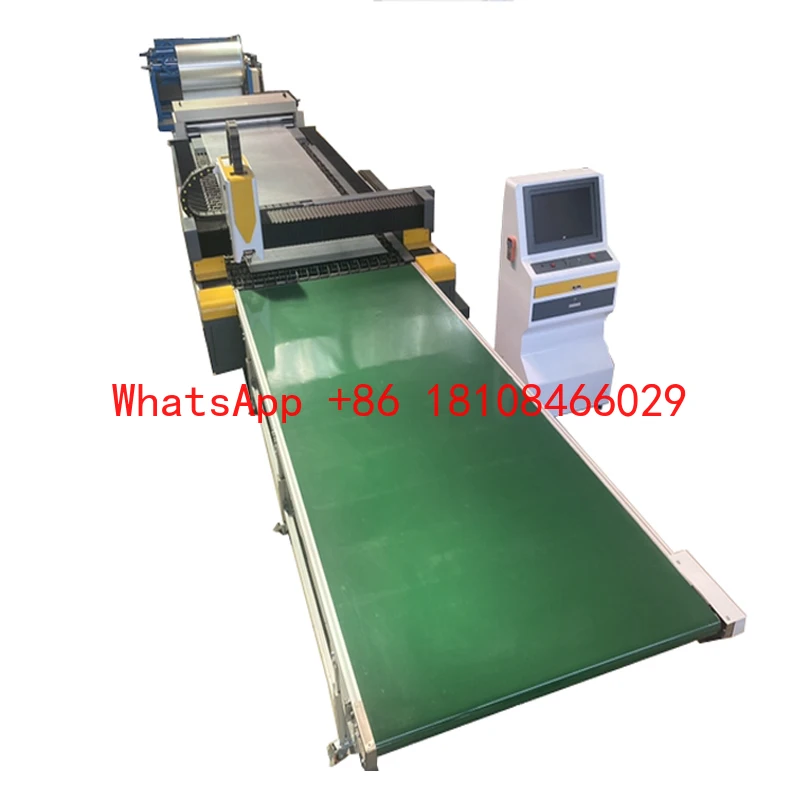 Thin Galvanized Full Auto Steel Coil Production Line Fiber Laser Cutting Machine With Leveling Autofeeding Outfeeding System