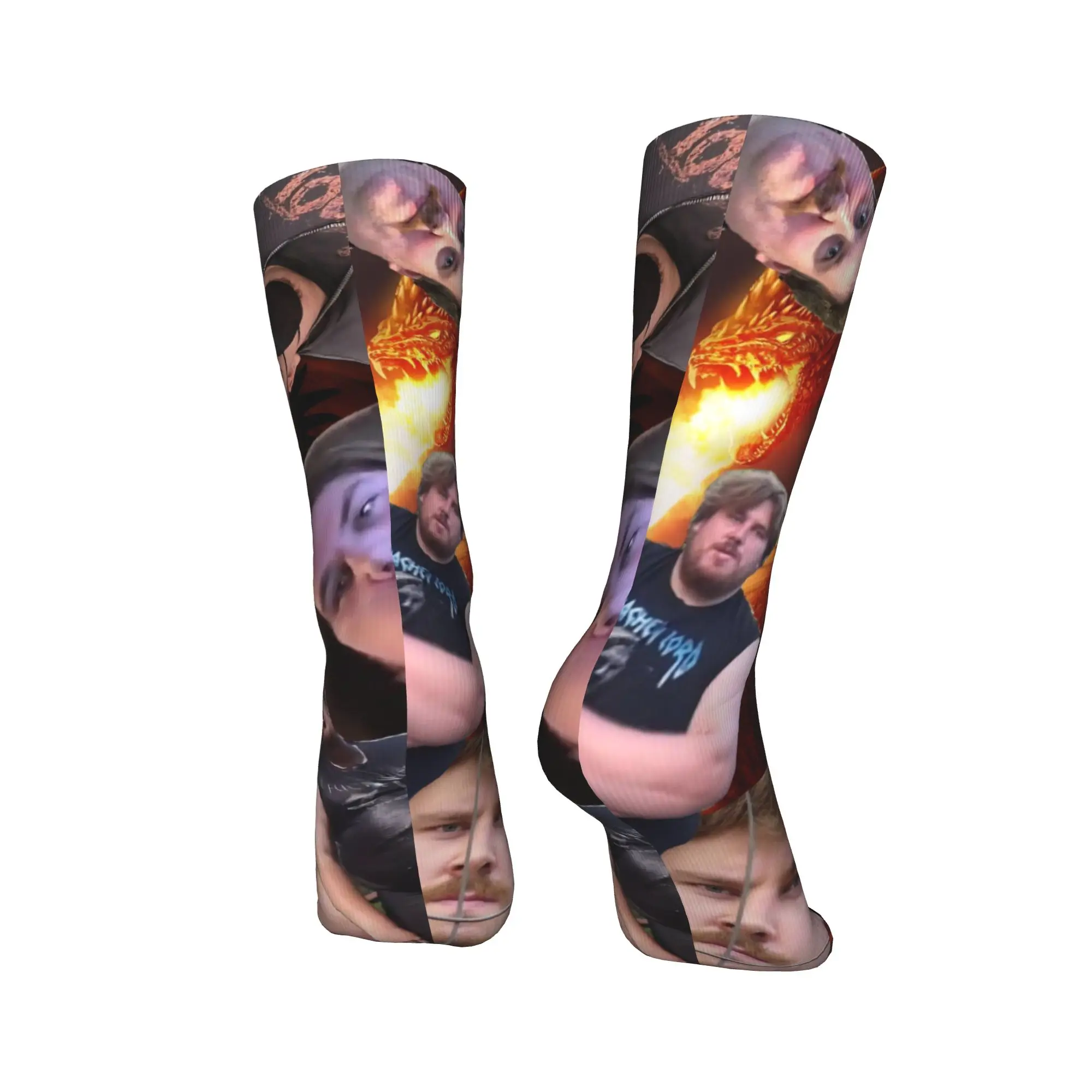 ถุงเท้าลาย Drachenlord ถุงเท้าแฟชั่นทันสมัย ถุงเท้าผู้หญิง ผู้ชาย ถุงเท้าใส่สบาย ถุงเท้าสำหรับเล่นกีฬากลางแจ้งในฤดูใบไม้ร่วง ถุงเท้าลายกราฟิก ของขวัญวันเกิด