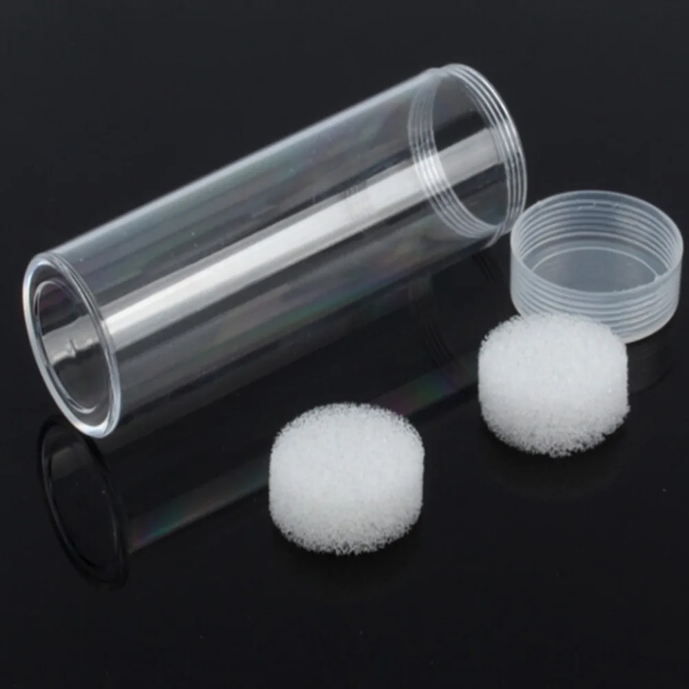 1 Piece 30mm Plastic Protective Tube Holder Storage Boxes Applied Clear Round Cases Coin Storage On Sale