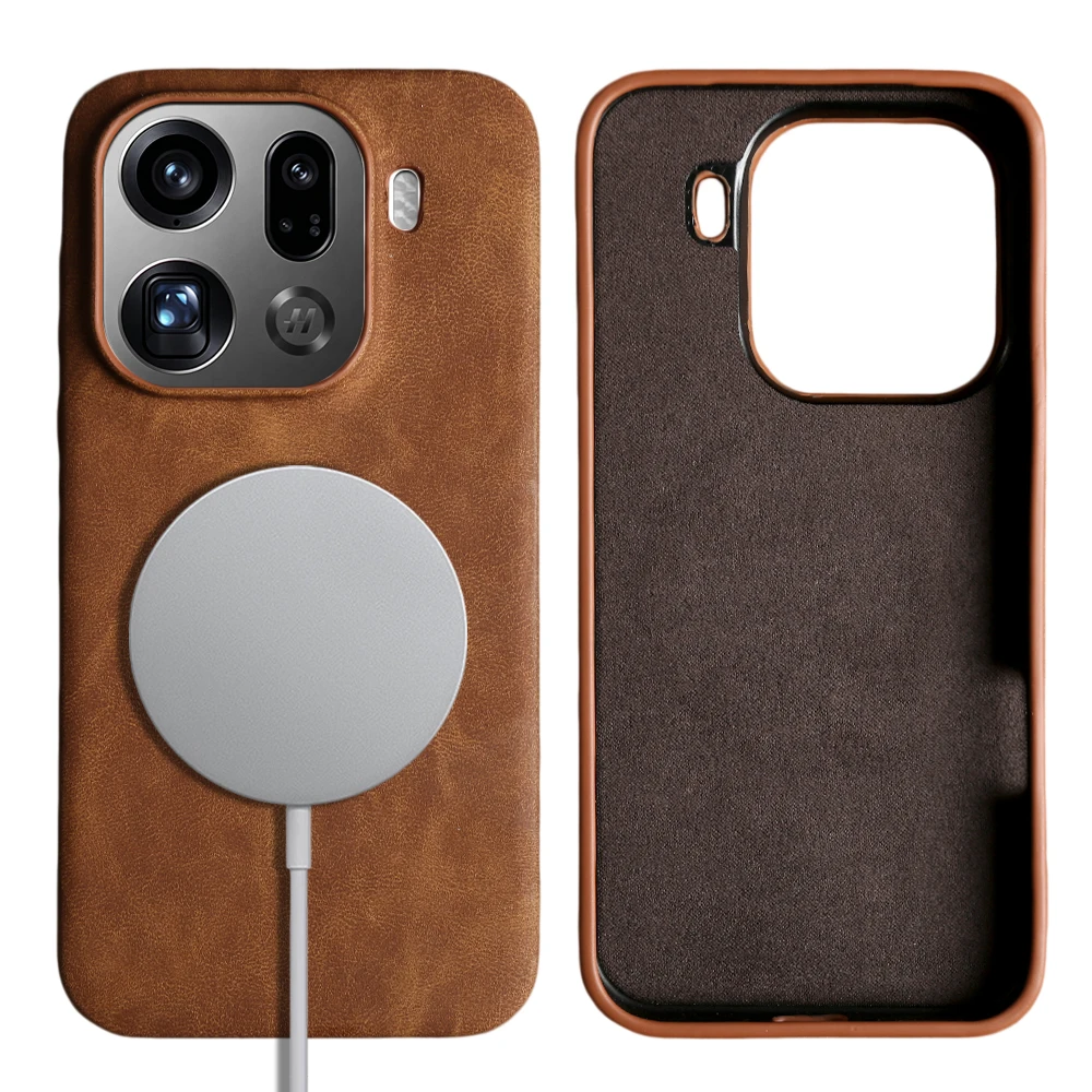 

Luxury Magnetic Leather Shockproof Phone Case For OPPO Find X9 Ultra X8 Pro X7 X6 Reno9 Reno 9 Pro Plus For Magsafe Cover Coque