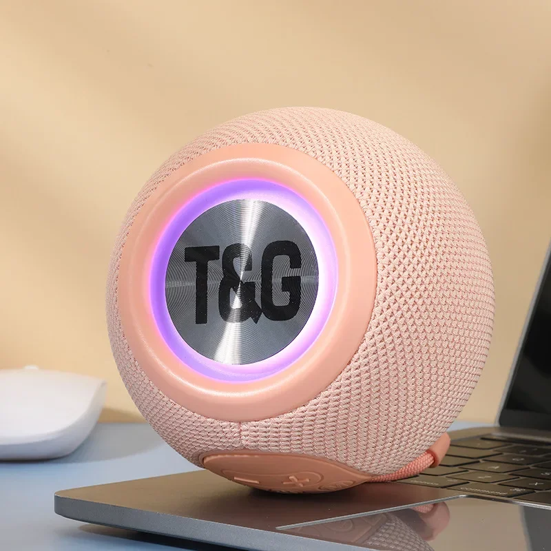 TG337 Portable Speaker Bluetooth Wireless Waterproof Outdoor Loudspeaker Lanyard Colorful 3D Stereo Surround Subwoofer Radio New