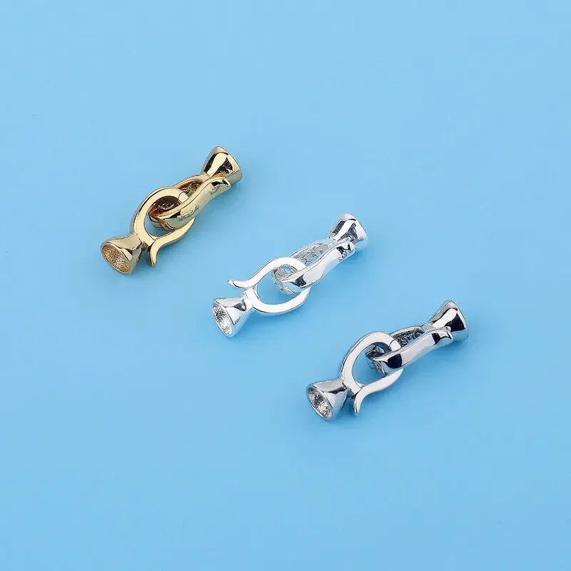 

Аксессуары для браслета ручной работы из серебра 925 пробы с золотым покрытием и жемчугом