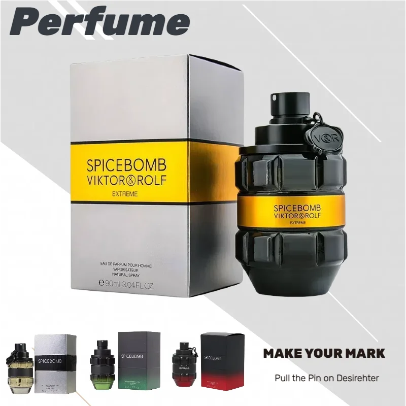 

90ML Men's Passion Perfume Pheromone Spray Is Fresh and Natural, in Gray, Green and Black, with A Long-lasting Male Scent