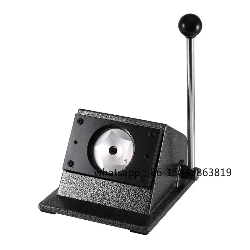 58MM Desktop Badge Circular , Badge Metal Cutter Paper Machine Card Cutting Film Cutting Machine