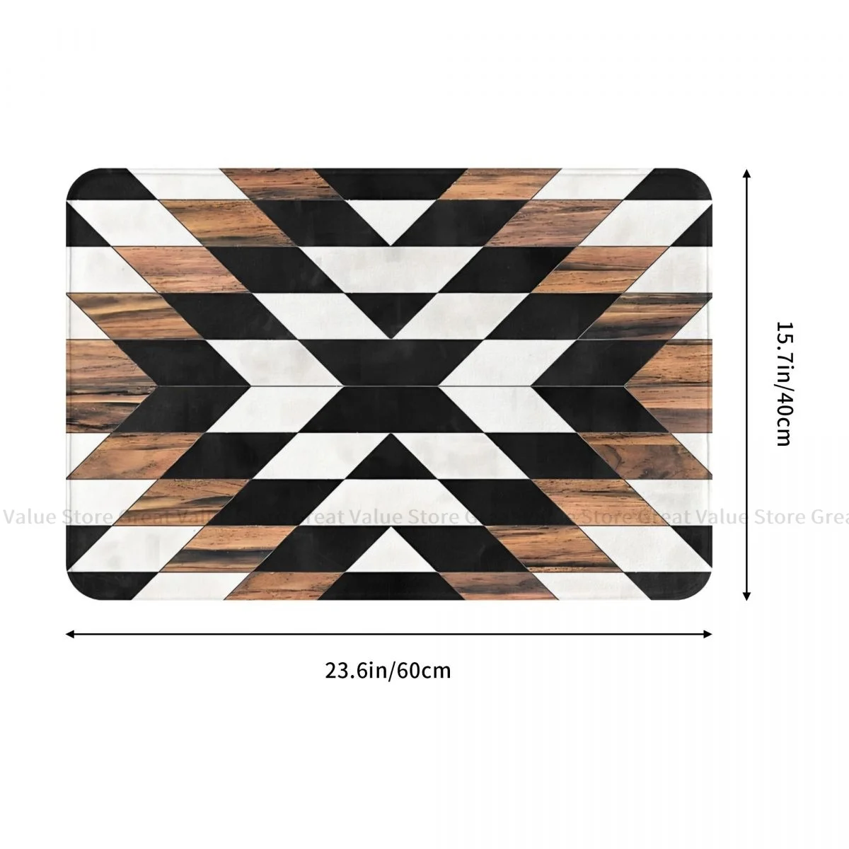 Geometry Pattern Anti-Slip Doormat Living Room Mat Urban Tribal Balcony Carpet Welcome Rug Bedroom Decorative