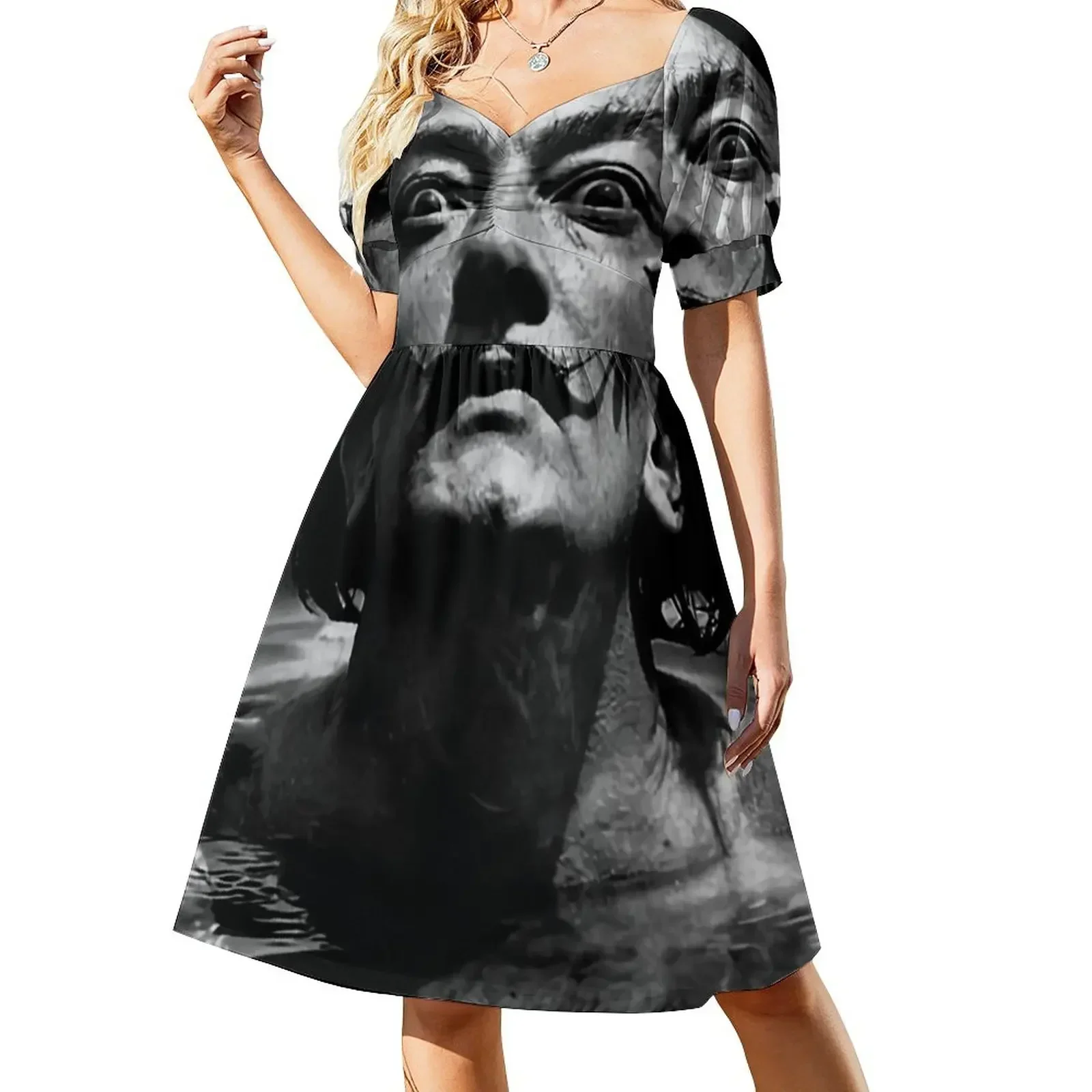 

Face Dali Weird Sleeveless Dress Prom gown Woman clothes Dress