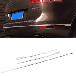 VW 투아렉 2011 2012 2013 2014 2015 스테인레스 스틸 후면 범퍼 장식 커버 트림, 밝은 스트립 자동차 스타일링 자동차 액세서리