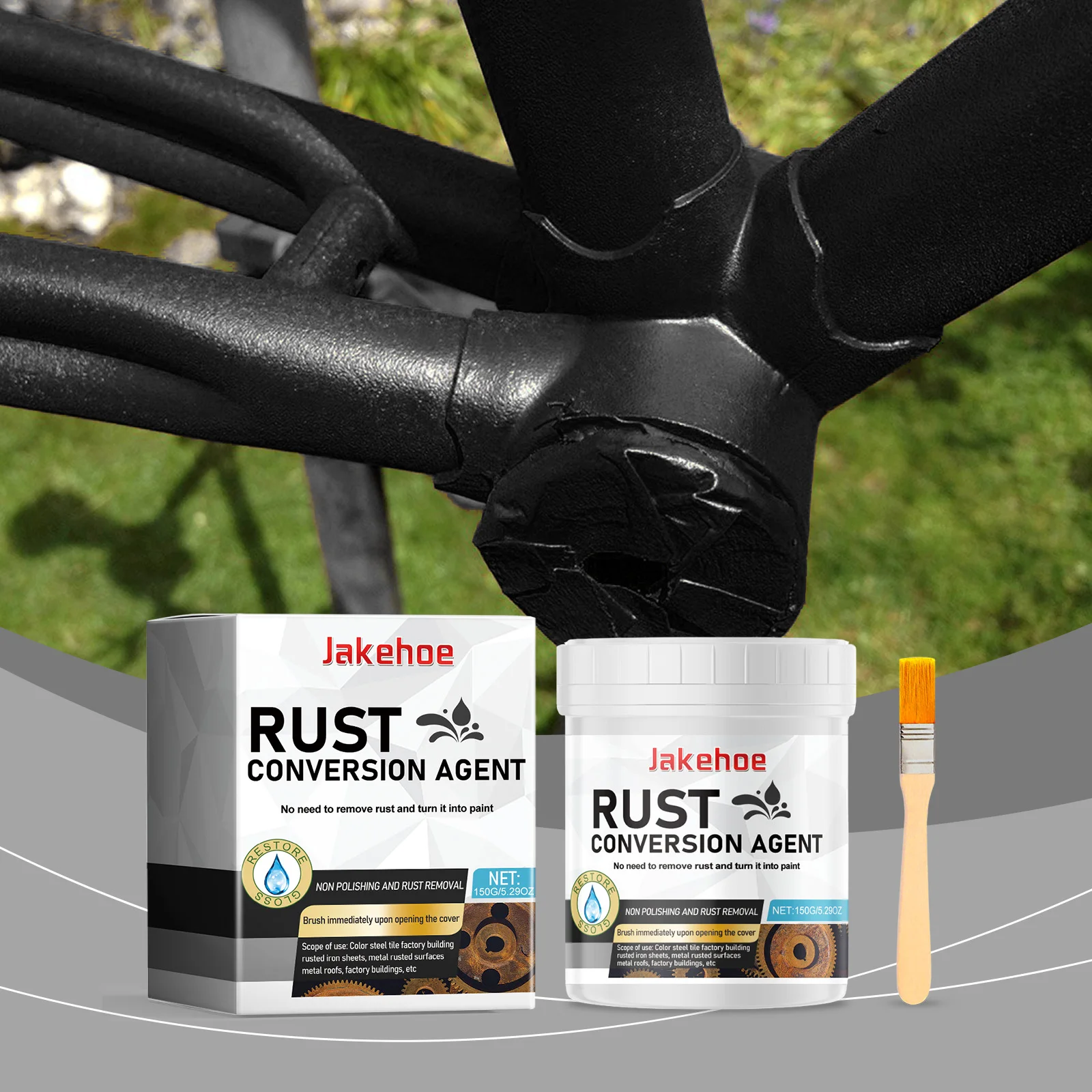 

170g Metal Rust Remover Rust Renovator Multi Purpose Rust Removal Converter Anti-corrosion Car Coating Primer Rust Inhibitor