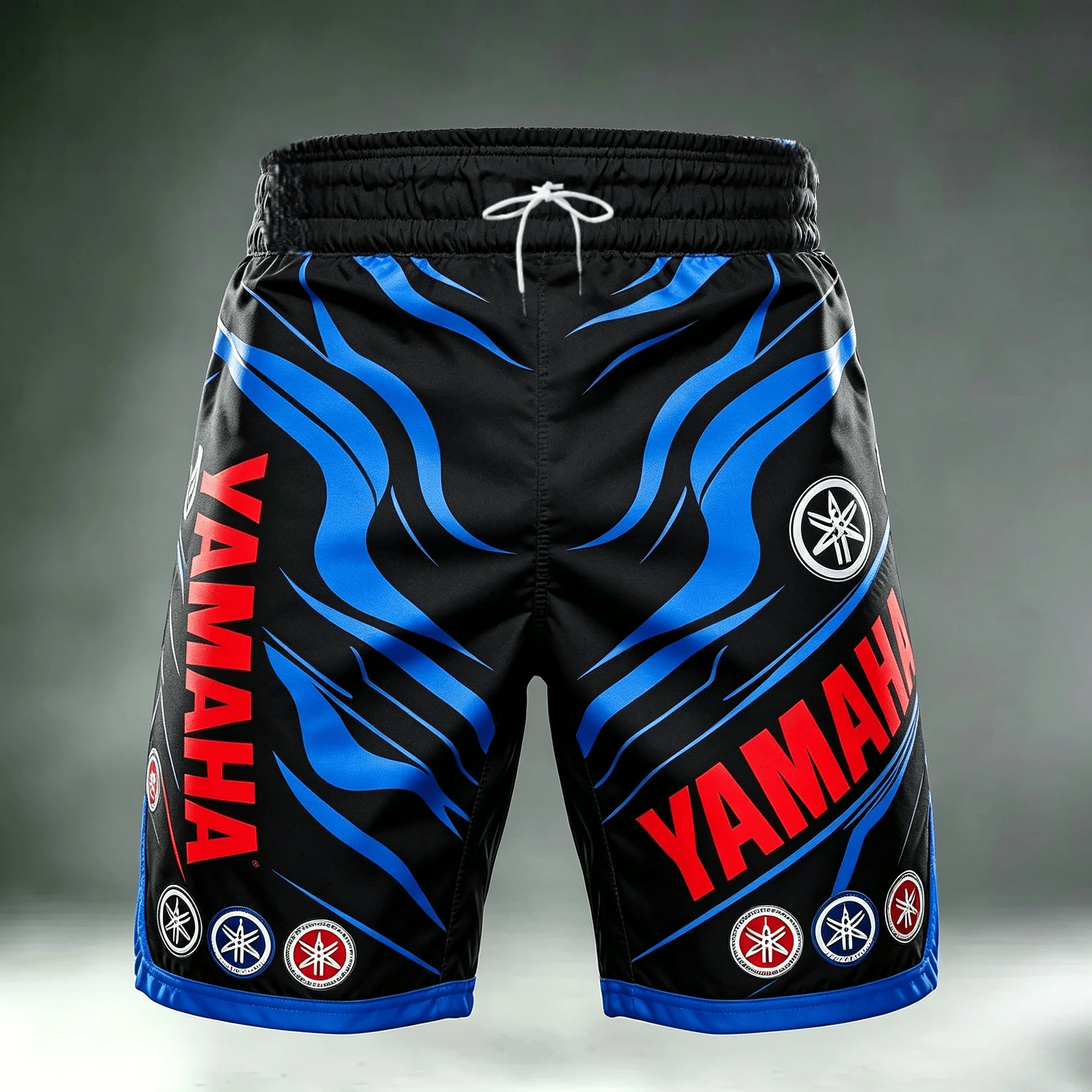 Summer Hot Selling New Yamaha Fashion Loose Speed Drying White Shorts for Men and Women Personalized Motorcycle Riding Shorts