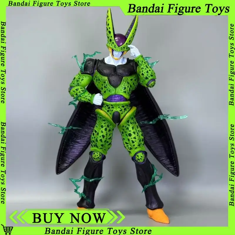 

New 35CM Dragon Ball Z Cell Lightning Anime Figures Cell Action Figurine Pvc Statue Collection Model Desk Ornament Toys Kid Gift