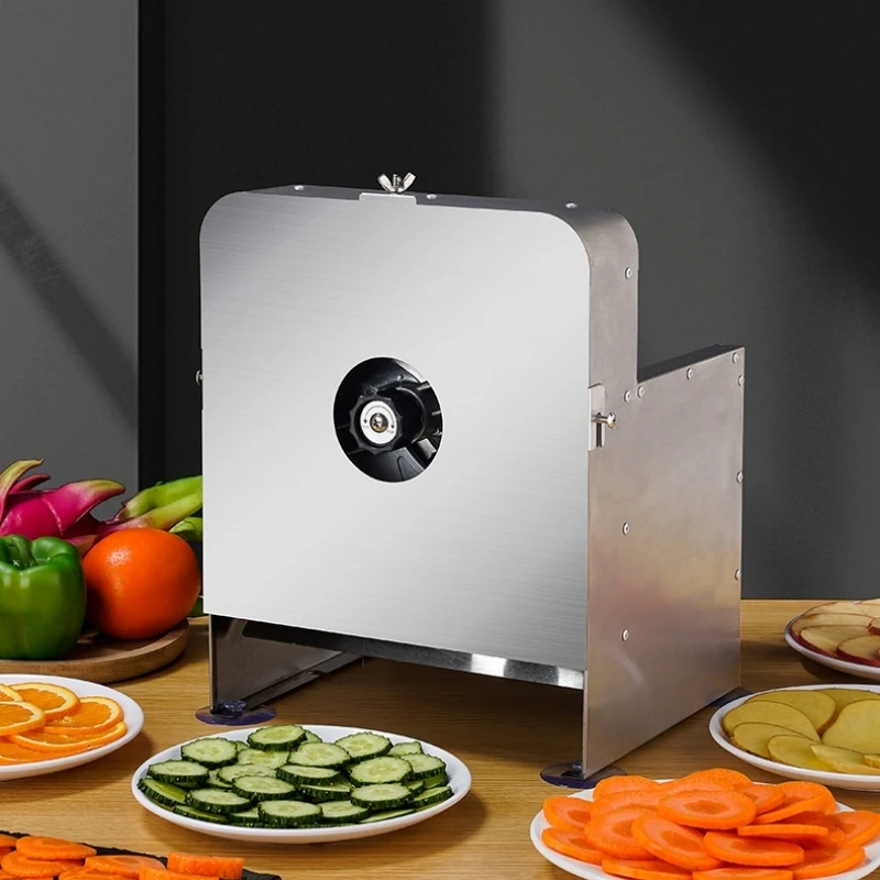 100KG/H Cucumber Slicer Potato Chips Slicer Multi-Functional Slicing Tool Fruit Vegetables Slicer For Hot Pot Restaurant Use