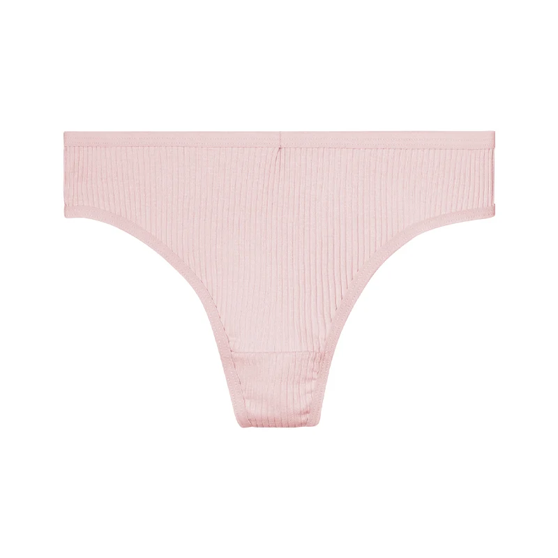 Women's antibacterial cotton triangle T pants low waist seamless women's underpants breathable summer thin girls sexy thong pant