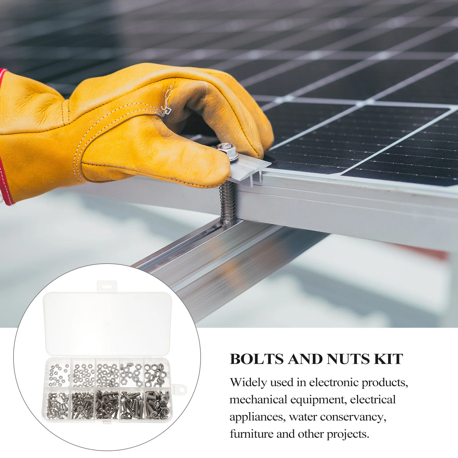 

320pcs Stainless Steel Bolts Nuts Kit Round Head Fasteners For Metal Wood Plastic Fixing Corrosion Resistant Assortment Set