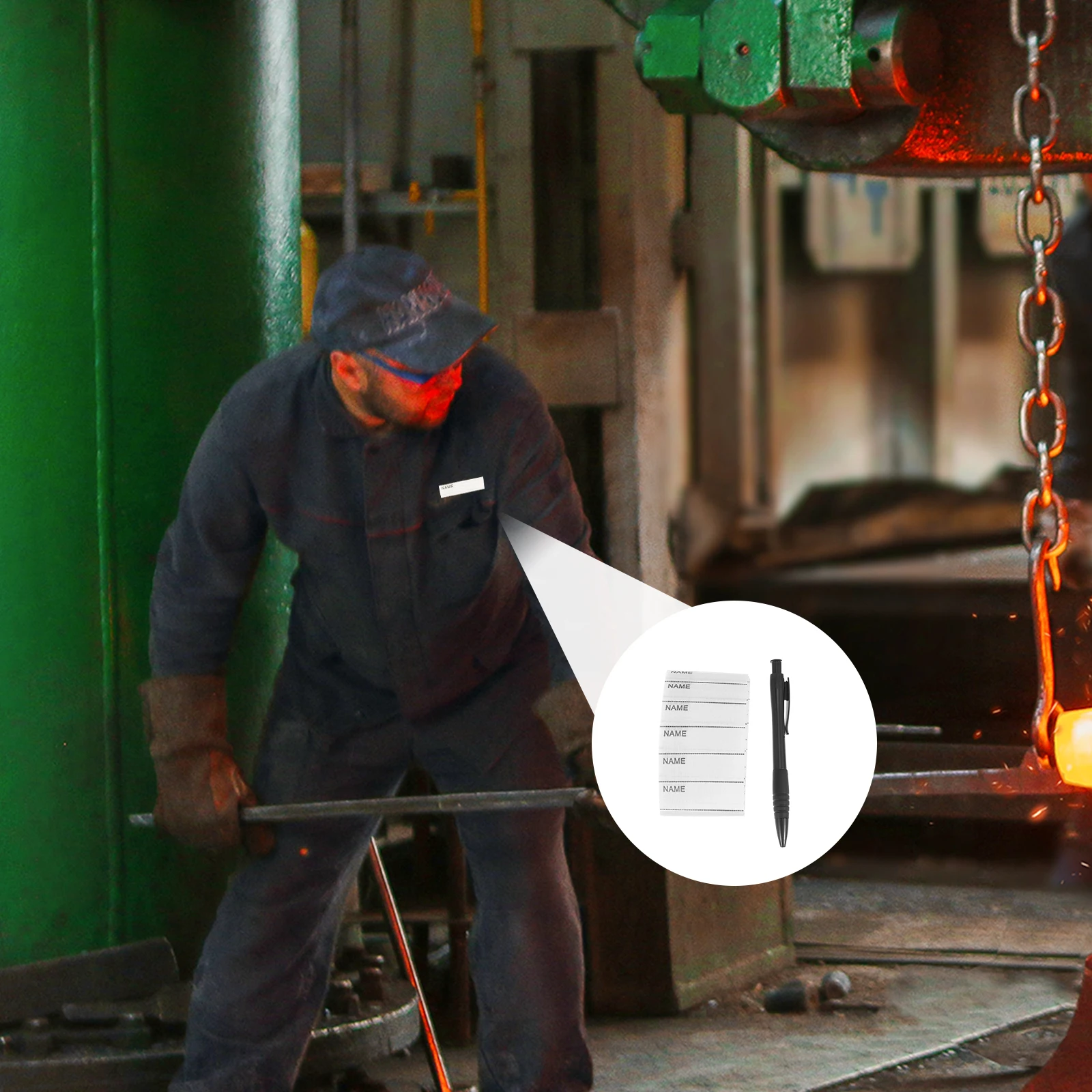 200 Pcs On Clothes Labels Iron On Pen Washable Cloth Clothes Tag Name Label Material Label With Pen for School Camp