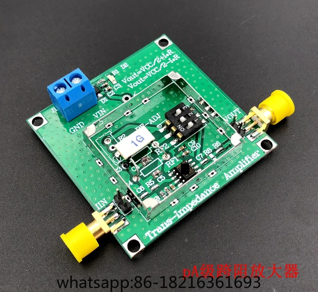 

OPA350 TIA cross resistance weak current measurement module IV conversion cross resistance amplifier
