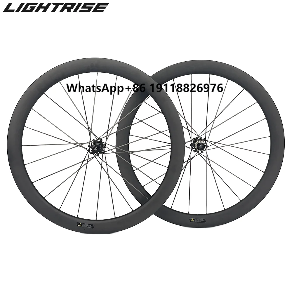 

LIGHTRISE Disc Brake Center Lock Carbon Bicycle Wheelset 700C Carbon Spoke Racing Carbon Road Bike Tubeless Wheels