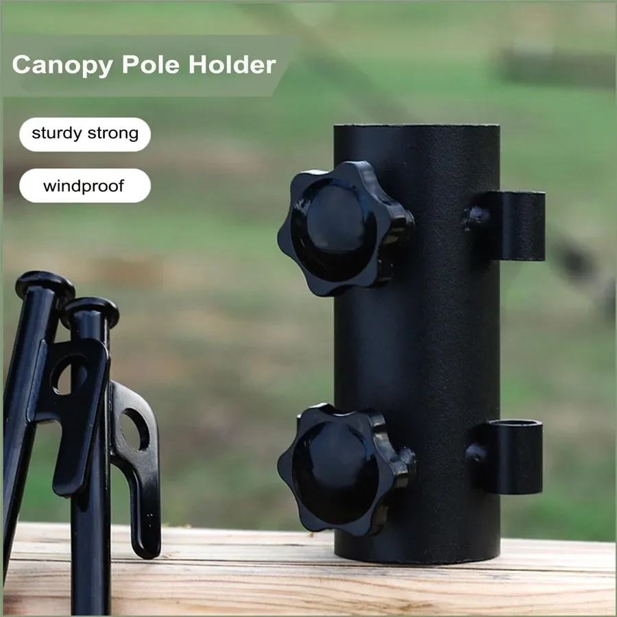 

Tent Holder Camping Tent Pole Holder,Reinforced Windproof Awning Rod Portable Tent Fixed Tube Pole Stand for Camping Fishing