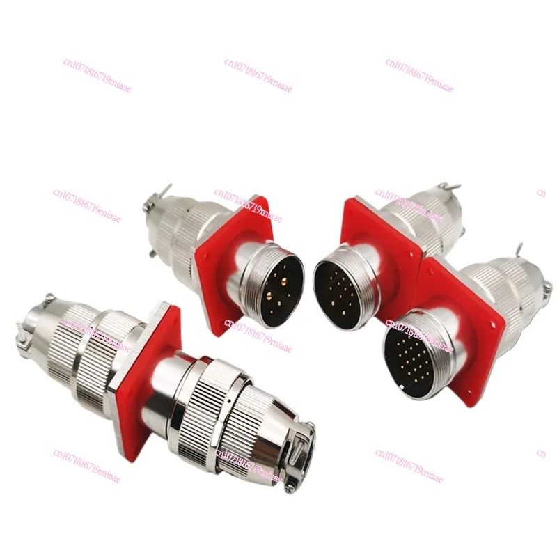 Stainless Steel Vacuum Air Tightness Aviation Plug MX23-4 Core 5678/12/ Pin High Temperature Resistant through-Wall Docking Type