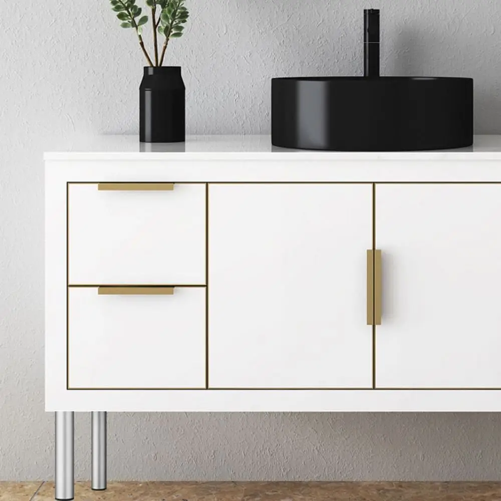 Gambe per mobili in lega di alluminio Sostituzione regolabile per comodino Scatola portaoggetti Gamba resistente all'usura Antigraffio