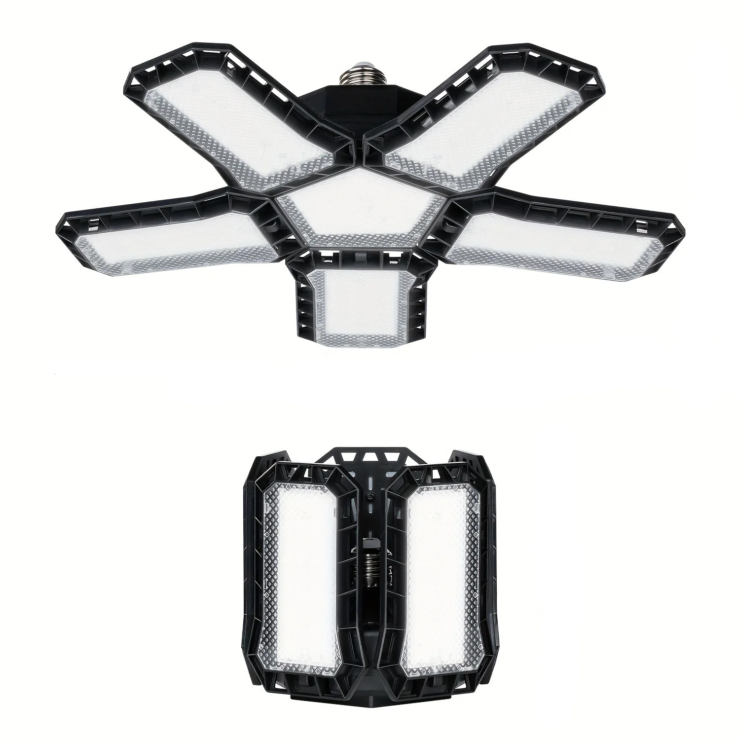 Deformable LED Garage Light With Adjustable Panels LED 45/60/80W AC110V E26/E27 Ceiling Lamp Industrial Lighting for Workshop