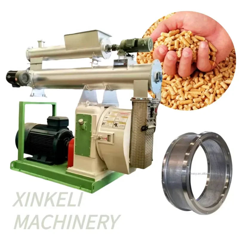 New Automatic High Output Stainless Steel Carbon Steel Feed Pellet Machine 0.3-20 Tons/Hour Capacity Electric Engine