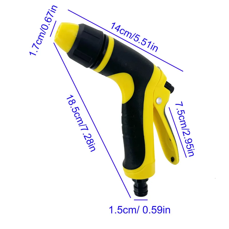 Expandable Garden Water Pipe 25-125FT, High-Pressure Water Gun, Faucet Adapter, Magic Hose, Suitable For Car Washing Irrigation