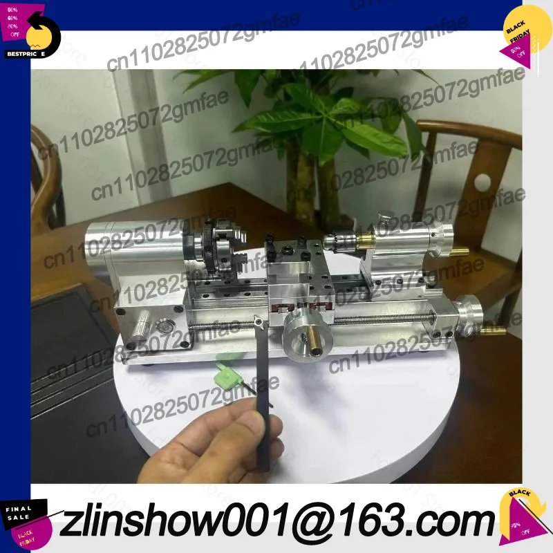 Mini Bench Lathe Kit for Metal Wood Precision Turning Small Parts