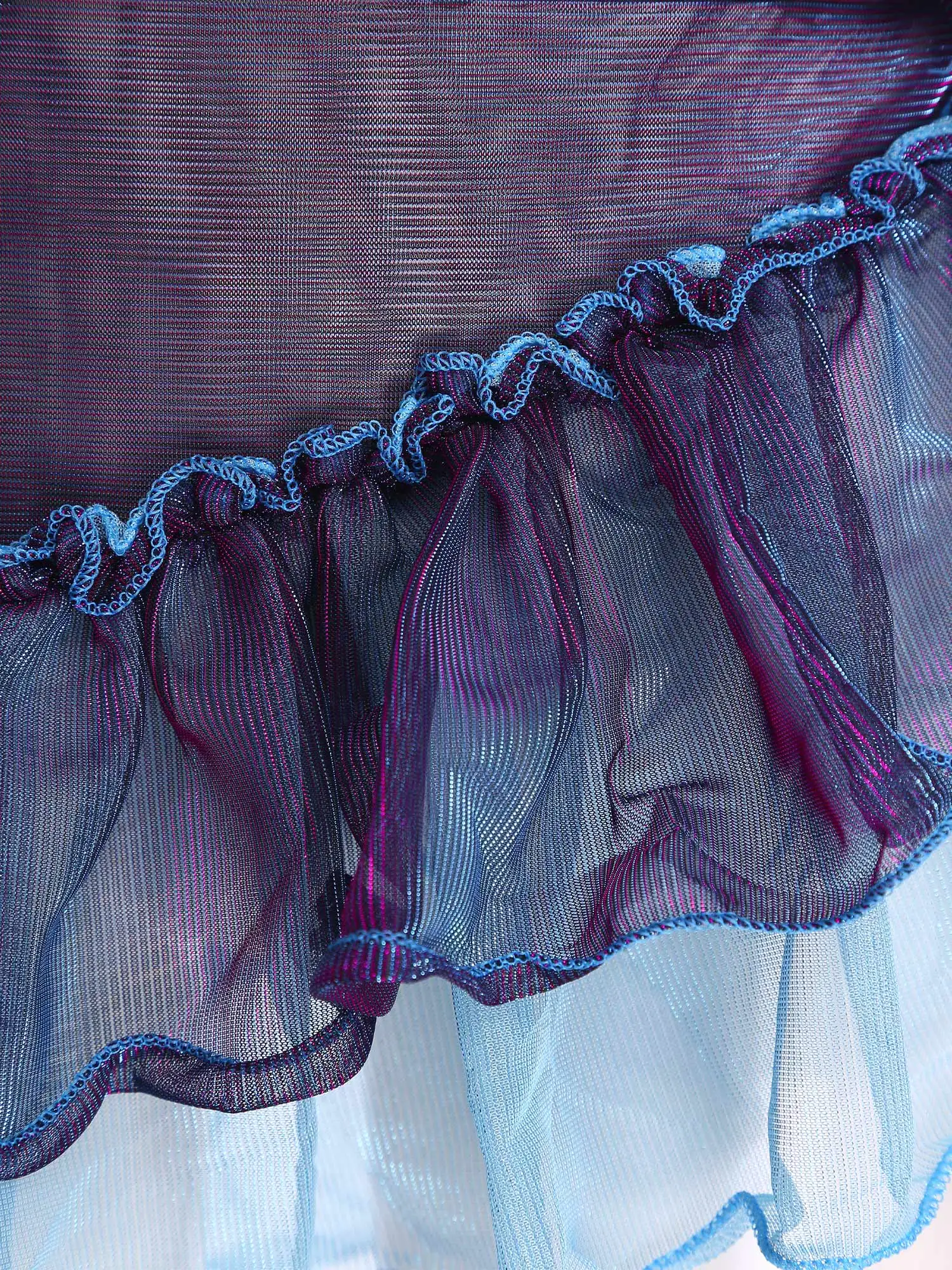 

Shimmering Women Belly Dance Hip Scarf Party Clubwear Shiny Color Block Tiered Ruffled Tying Waist Wrap Hip Skirt Dance Costume