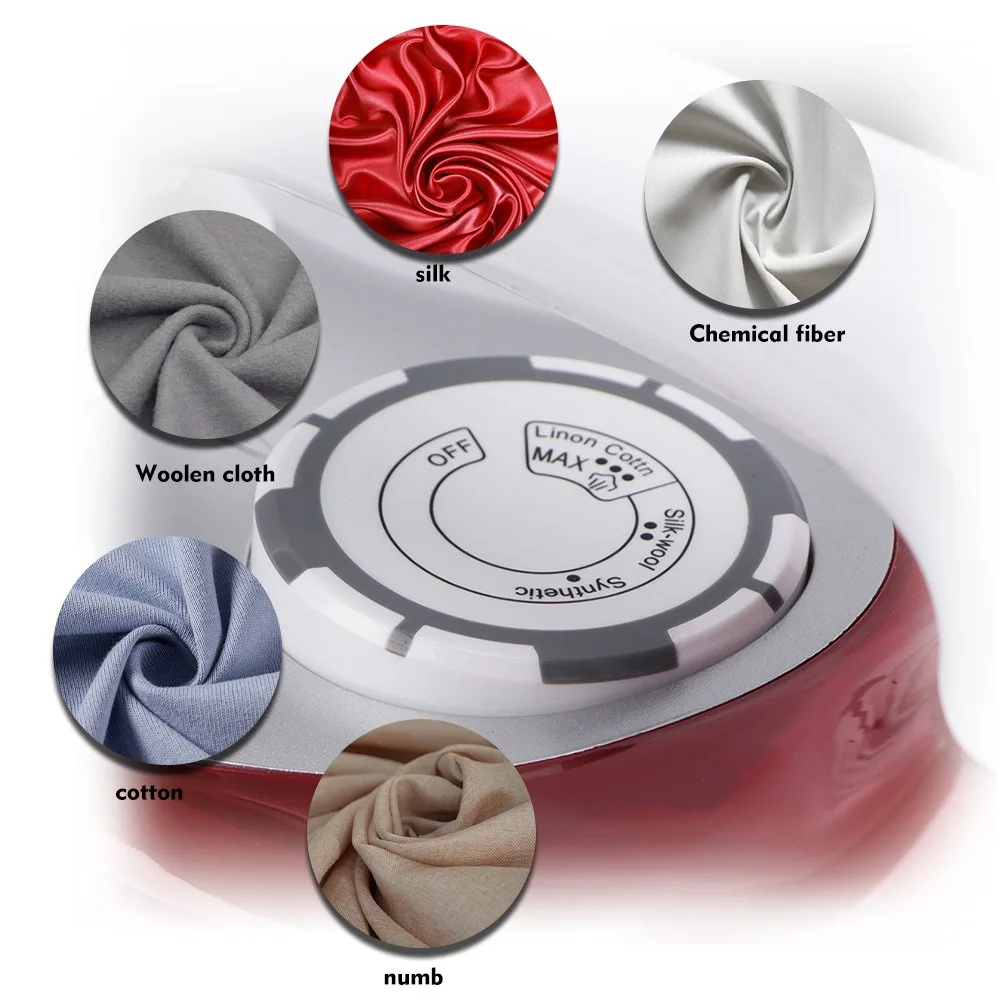 مكواة بخار محمولة 2600 وات، لوح سيراميك مضاد للتكلس ومضاد للتنقيط، بخار قوي يدوم طويلاً لجميع الأقمشة