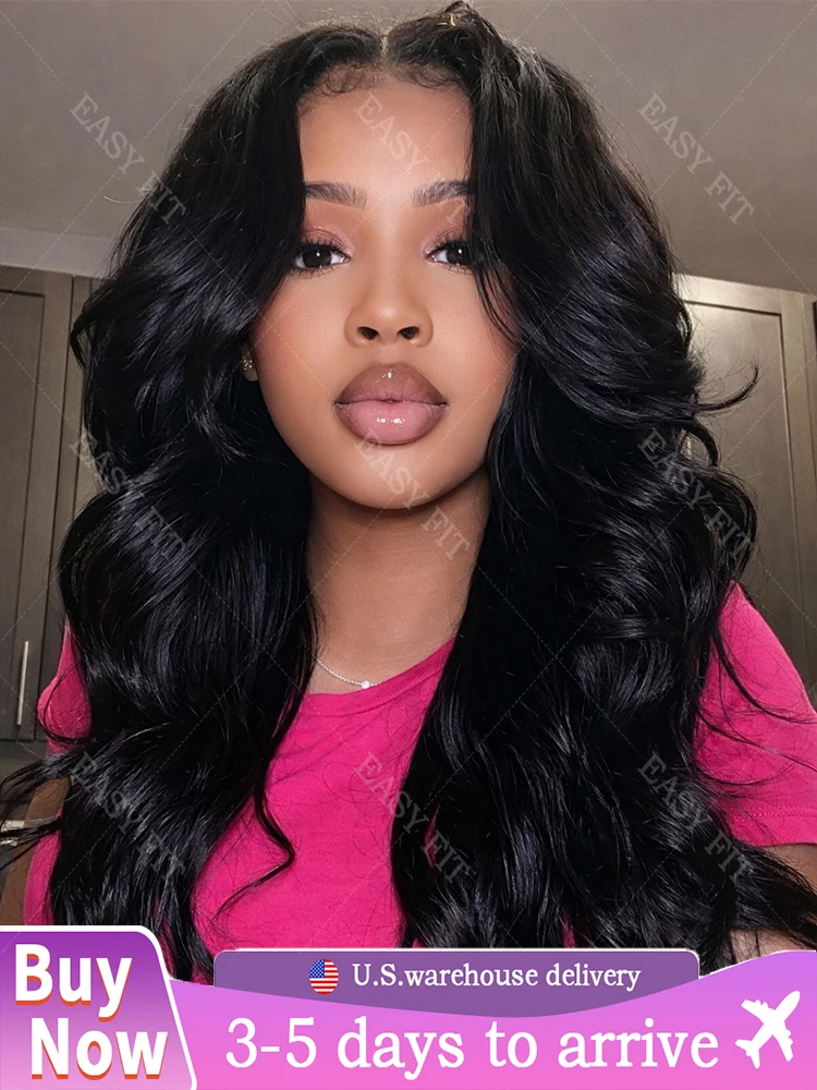 

Парик из натуральных бразильских волос 13x4 HD Lace Frontal Body Wave, предварительно выщипанный, без клея, с невидимым ремешком, плотно прилегающий, 360 Full Lace Wig