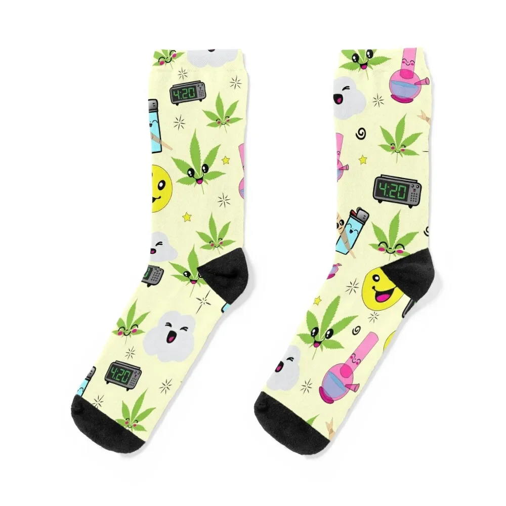 

Super awesome Cute Stoner weed stuff Socks sport winter thermal Men Socks Luxury Brand Women's