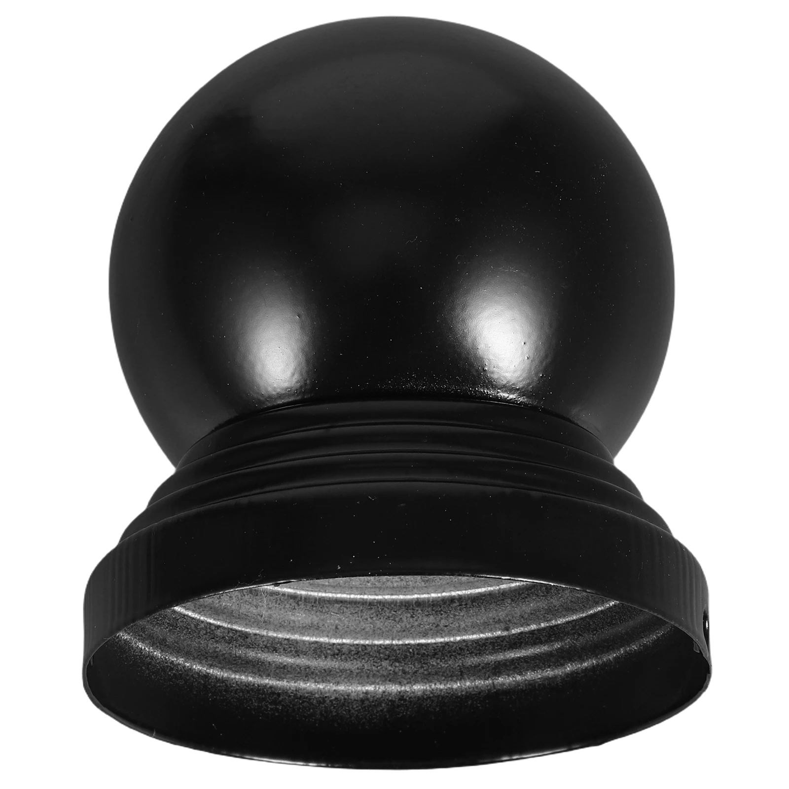 

Black Guardrail Round Decorations Metal Ball Fence Post Ball Top Post Cover Fence Stair Enhancements Durable Elegant Projects