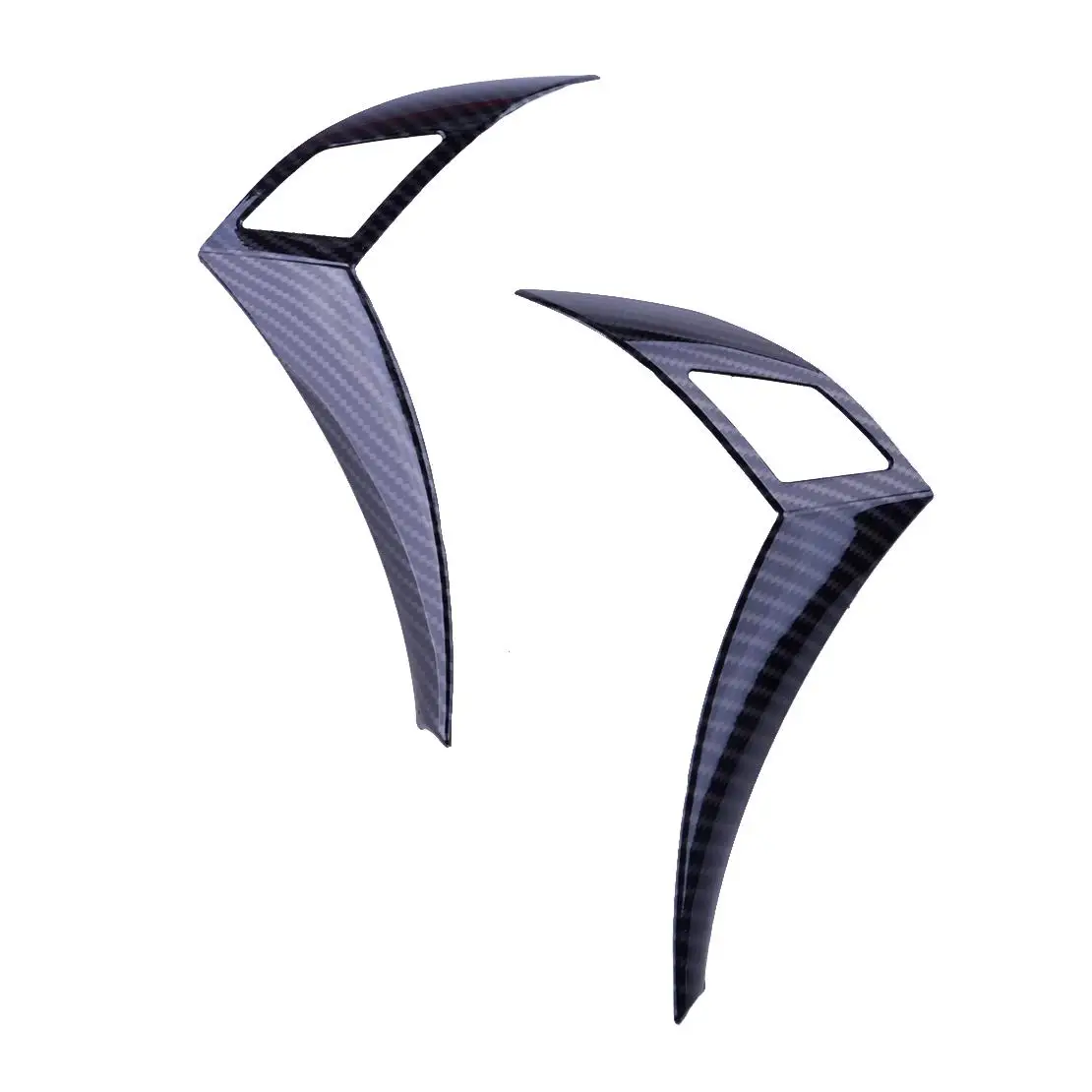 1 Pair Carbon Fiber Style Car Steering Wheel Button Cover Trim Frame Fit For BMW 5 Series E60 E61 2003 2004 2005 2006 2007-2010