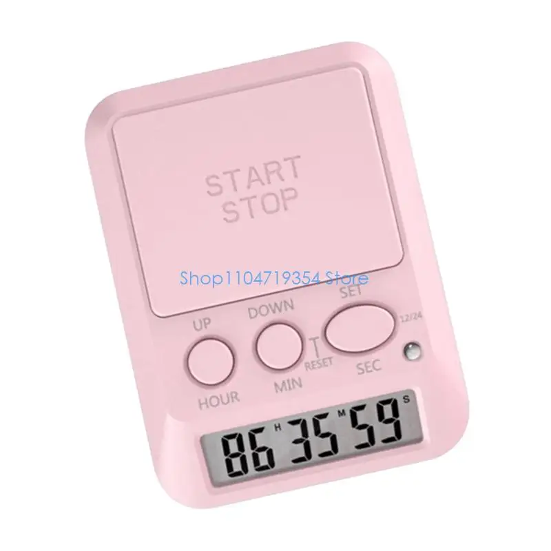 0XLD Multiple Function Electronic Timer with Alarm & Flashing Light Small Counts Up Down Timer for Cooking Exercise & Laboratory