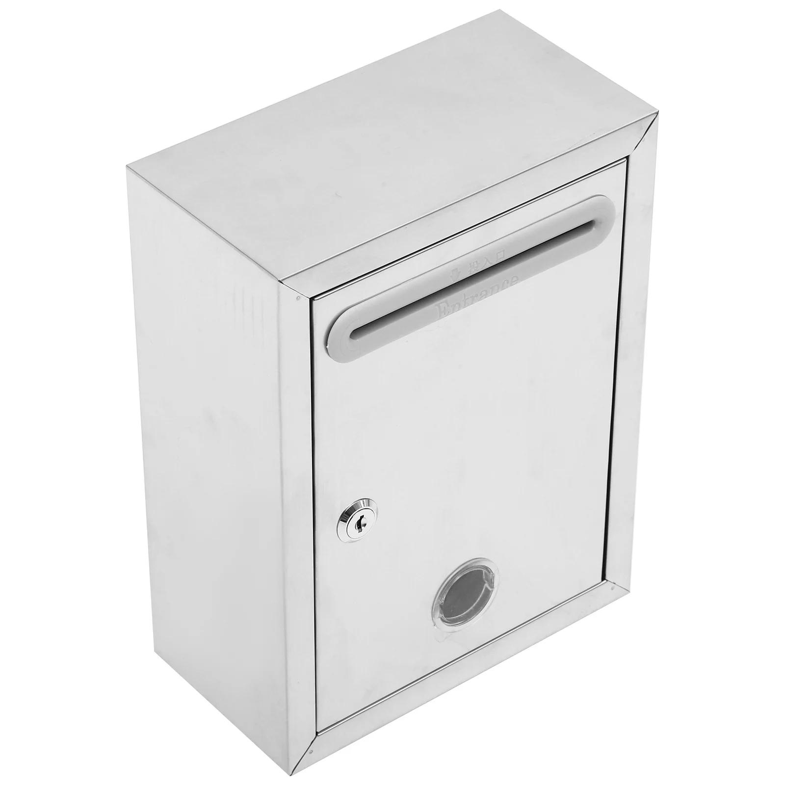 

Wall Mount Locking Suggestion Box Stainless Steel Waterproof For School Office Indoor Outdoor Use Mailbox Storage Bin Safe