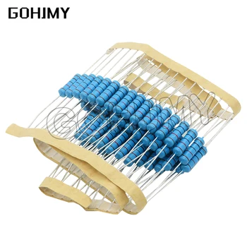 20Pcs 2W Metal Film Weerstand 1% 1R ~ 1M 2.2R 4.7R 10R 22R 47R 100R 220R 470R 1K 10K 100K 2.2 4.7 10 22 47 100 220 470 Ohm