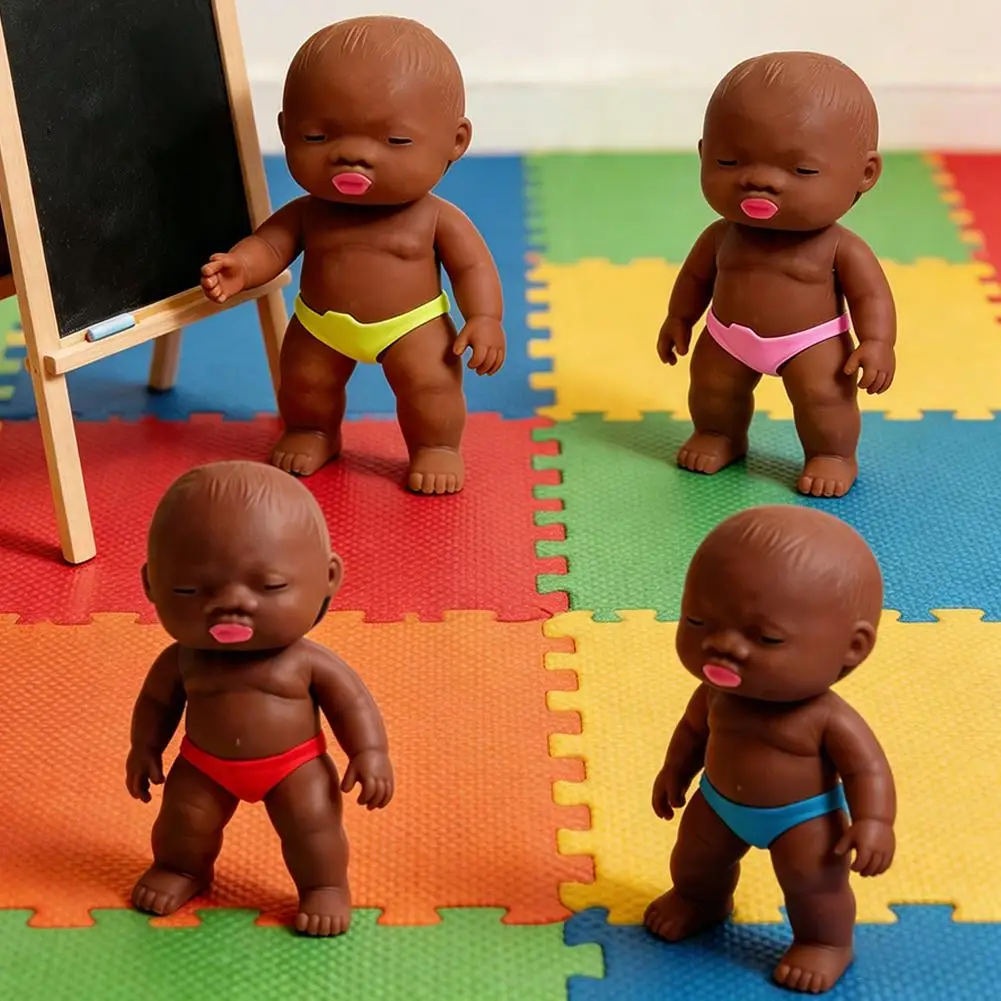 

Ugly Infant Doll Soft Rubber TPU Decompression Squeeze Toy Creative Black Baby Pinch Toy Cute Healthy Safe Playful Children Gift