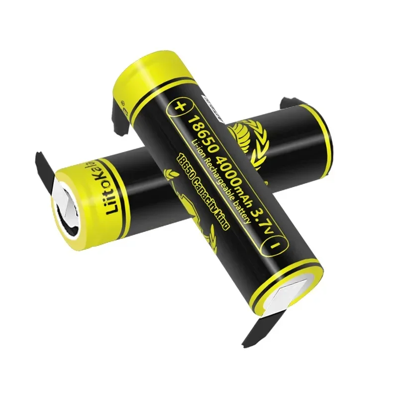 5 pz LiitoKala King4000-N Nichel 3.7 V 18650 4000 mAh batteria ricaricabile agli ioni di litio per batteria torcia a LED