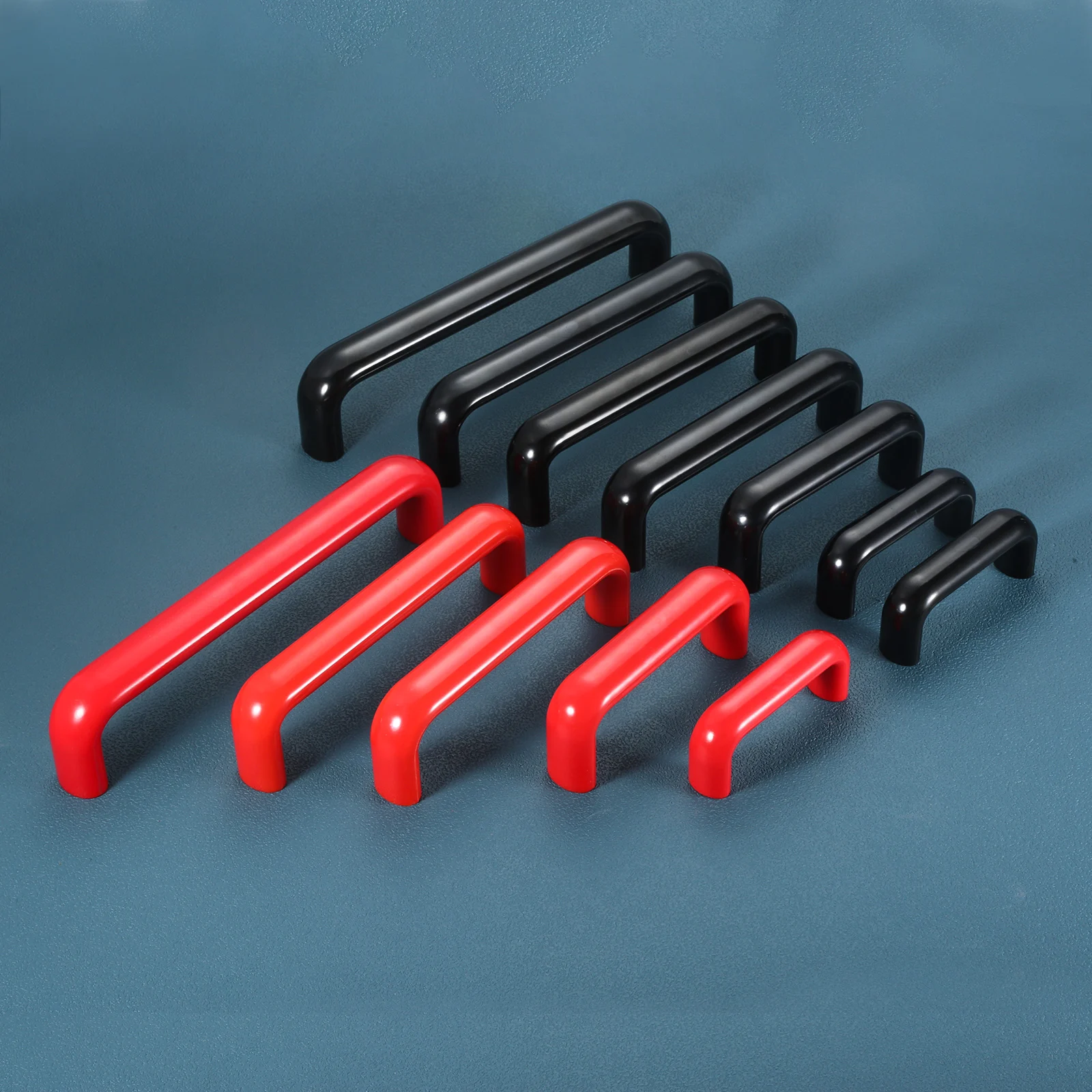 1pc Bakelite Plastic Brass Handle Black/Red Pull M6/M8 Hole 90/120mm Mechanical Equipment Door Industry Machine Tools Furniture