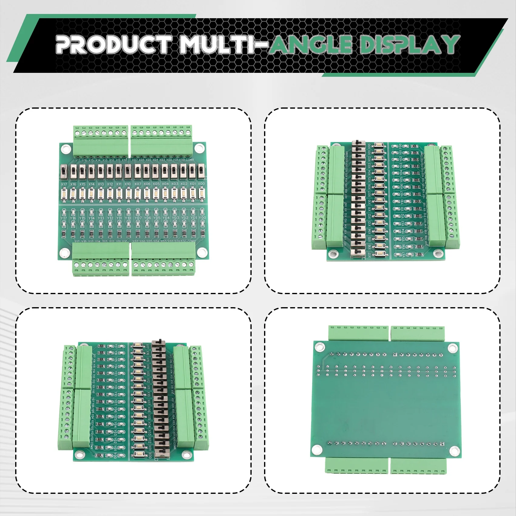 A03F-DC5-28V PLC Debugging Simulation Board 16 Input And Output Test Board For NPN/PNP/ Relay Input