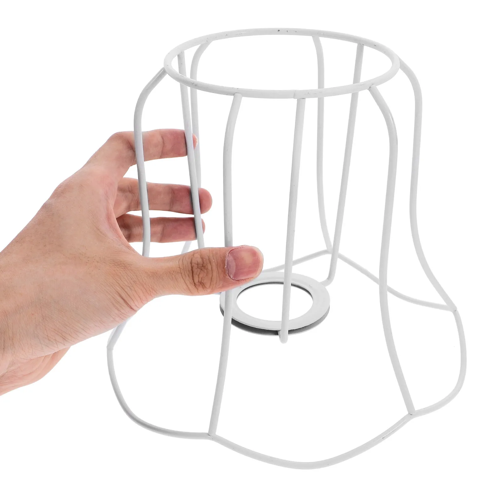 

1pc French Crystal Frame Metal Diy Lamp Shade Holder For Table Light Decor Lighting Accessories Lampshade Frames Table Lamp