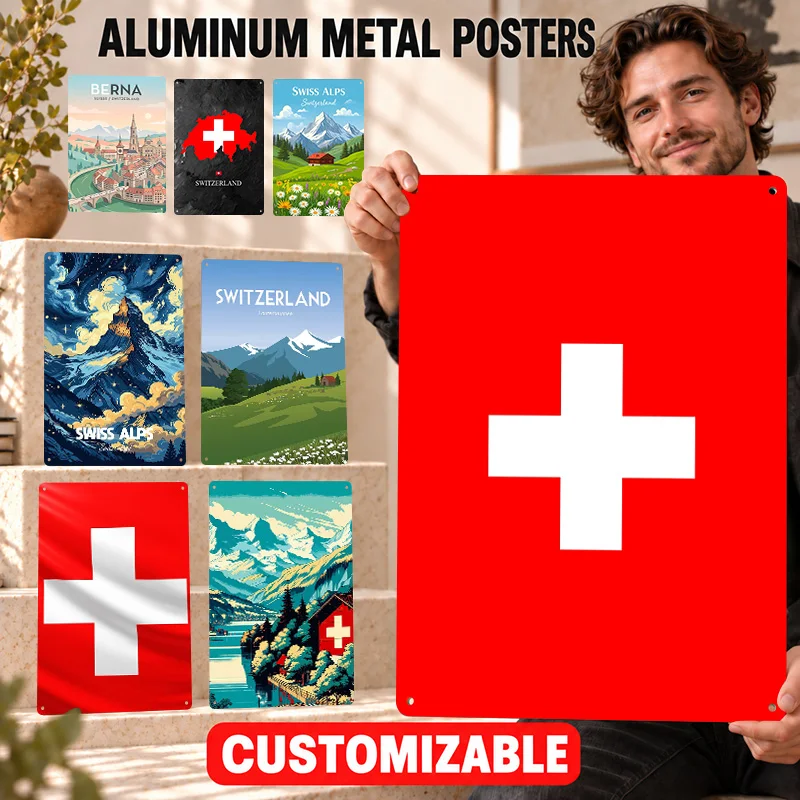 Paleface Swiss Aluminum Posters Aggressive Stage Design Entertainment Room Wall Art Personalized Metal Sign Gift For Rock Fans