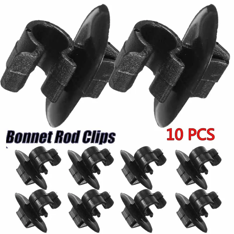 10pc Car Clips Bonnet Hood Prop Rod Support 7703179014 For Citroen Berlingo C2 C5 Berlingo B9 Eurovans Saxo For Peugeot 1007 106