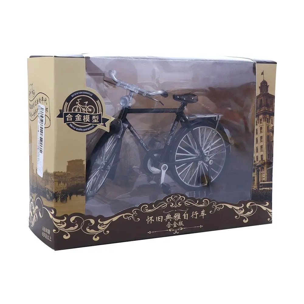 Metall Miniatur Modell Maßstab 1:10 Radfahren Figur Retro Fahrrad Spielzeug Vintage Fahrrad Modell Fahrrad Modell Simulation Fahrrad