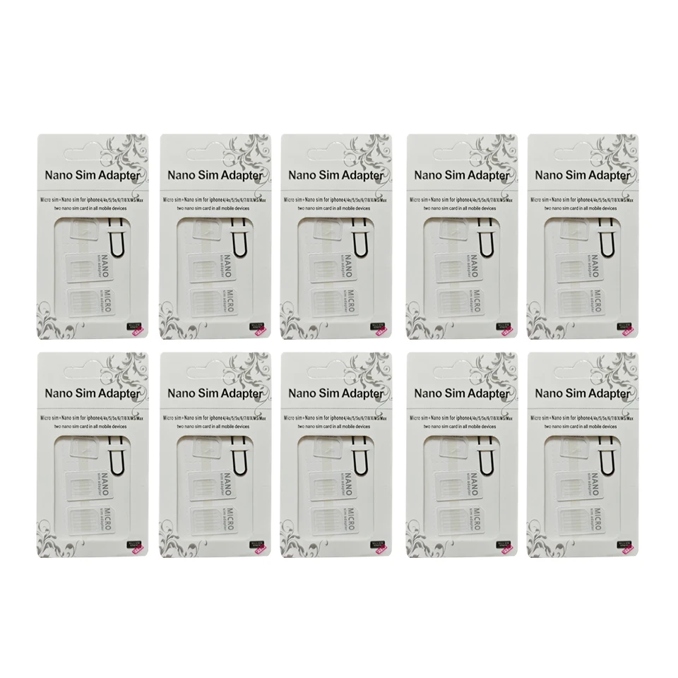 4 في 1 تحويل بطاقة SIM نانو إلى محول قياسي صغير لهاتف iPhone لجهاز التوجيه اللاسلكي Samsung 4G LTE USB #1
