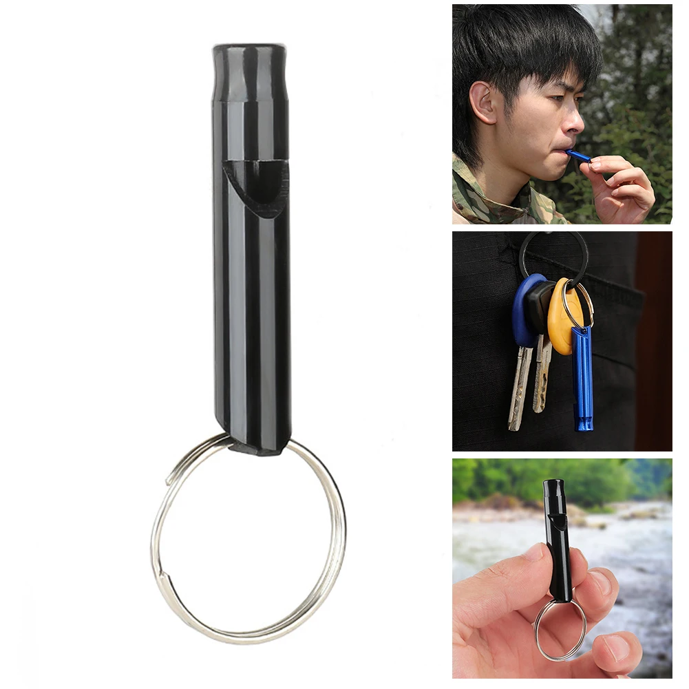 Metal Whistle Outdoor Survival Multifunction Whistle Duraeble Alufer Emergency Whistle for Sports for Camping Hiking