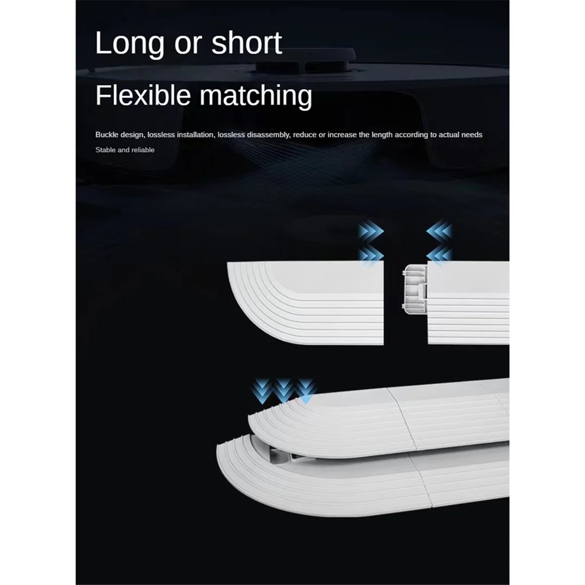 شريط عتبة الباب لجميع ملحقات قطع الغيار البديلة للمكنسة الكهربائية الروبوتية منحدر المدخل معبر Helper-A