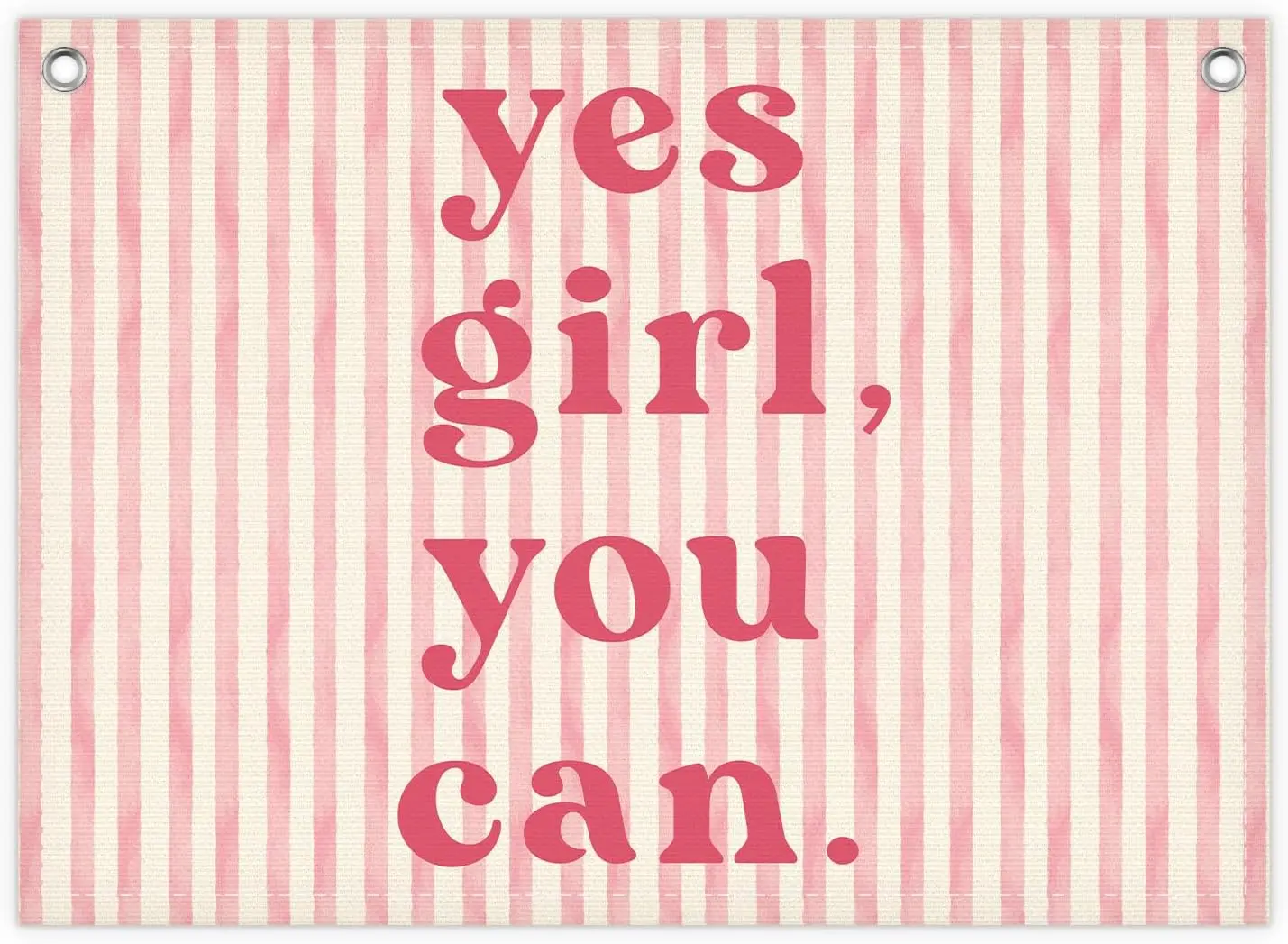 Flagicts 100% Polyester Yes Girl You Can Positive Linen Flags