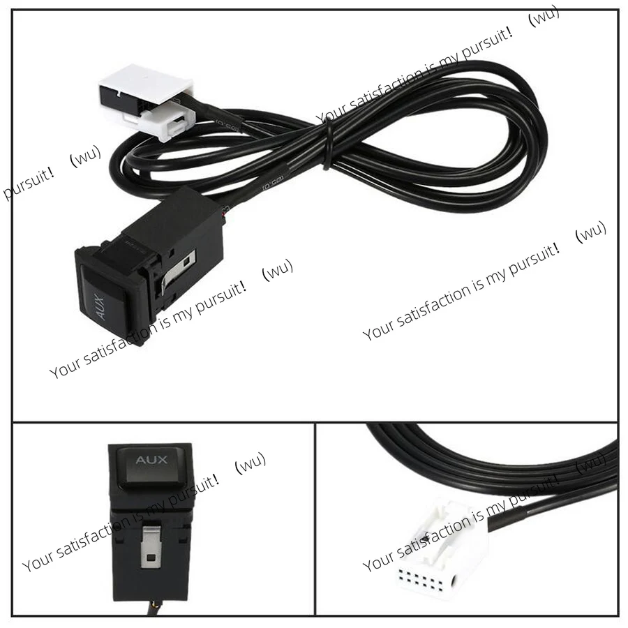 1 Set AUX Switch Plug Adapter + Connection Harness Cable For VW Scirocco Jetta 5 Golf mk5 mk6 RCD510 RNS315