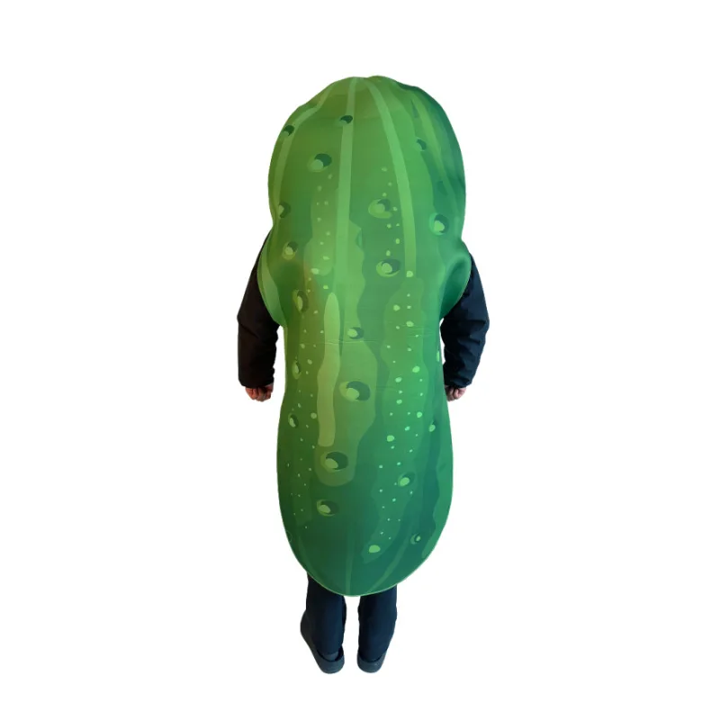 Funny Food Outfits Couple Vegetable Costume Women Purple Eggplant Halloween Dress Up Adult Green Cucumber Costume for Men